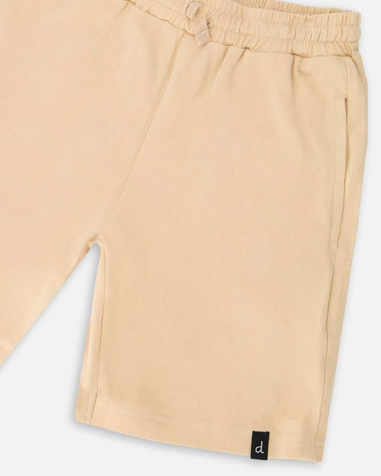 Organic Cotton Jersey Shorts Beige-2