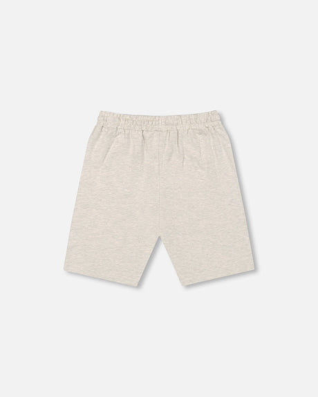 Organic Cotton Jersey Shorts Heather Grey-1