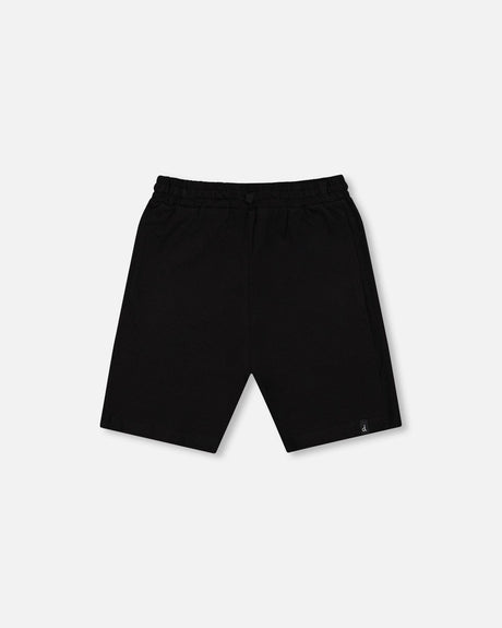 Organic Cotton Jersey Shorts Black-0