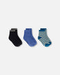 Socks (3 Pairs) Set Striped Green-0