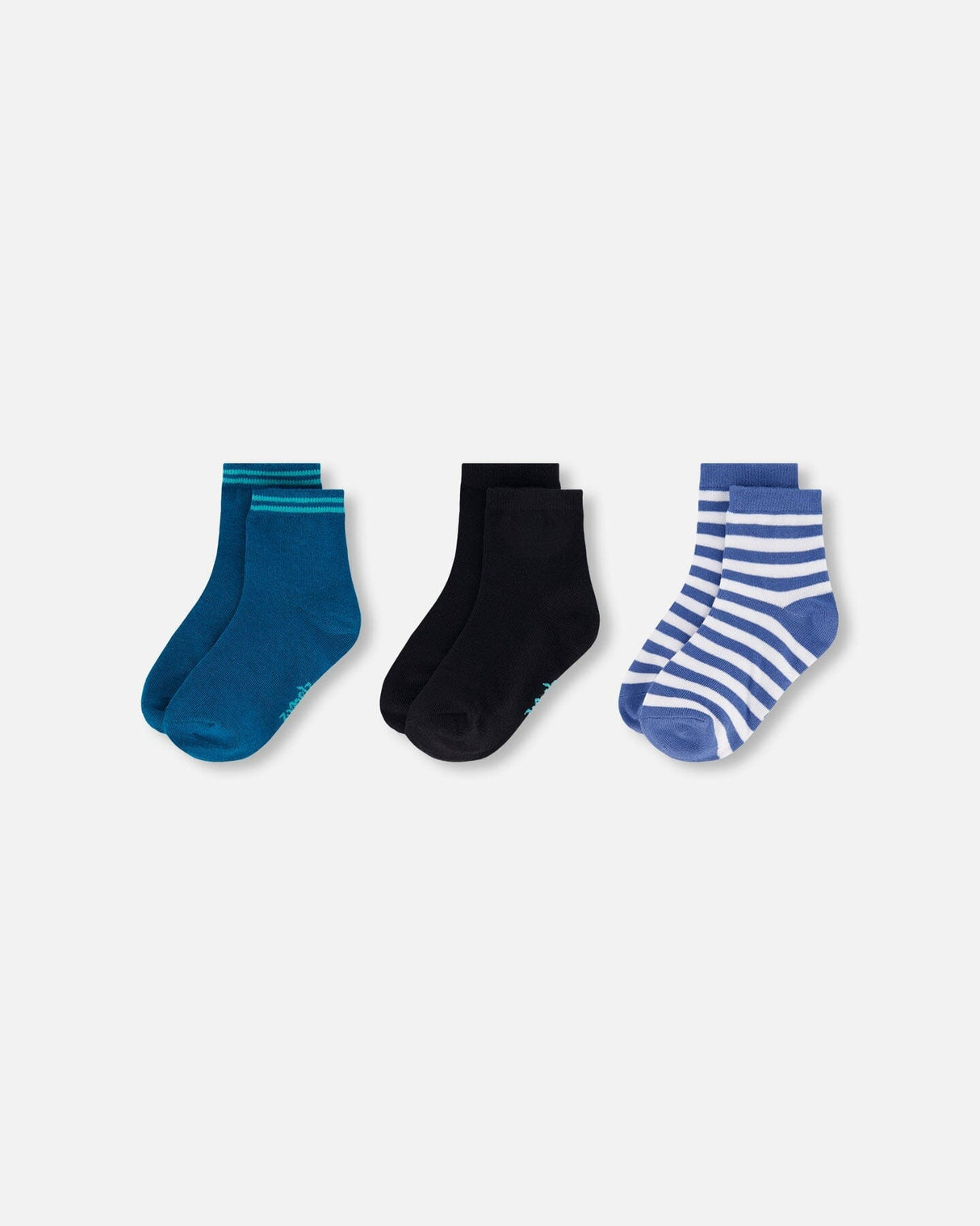 Socks (3 Pairs) Set Striped Blue-1