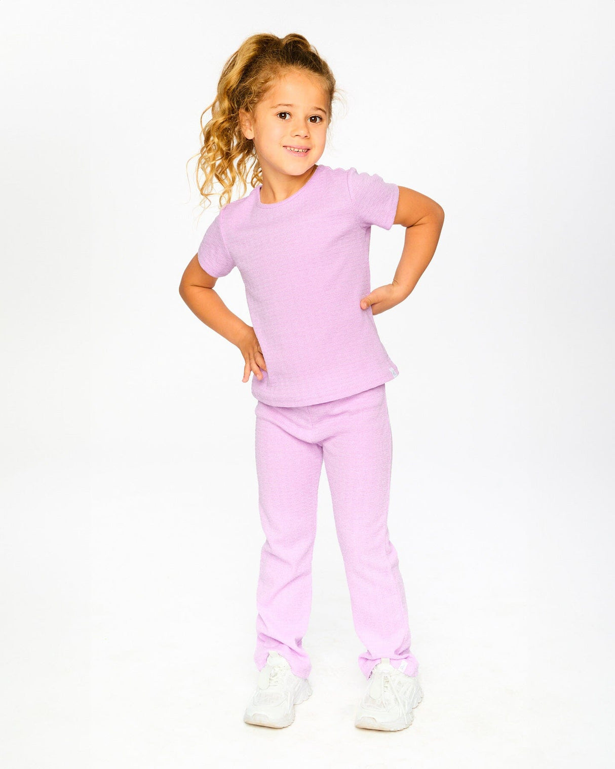 Crinkle Jersey Leggings Lilac-1