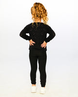 Full-Length Rib Leggings Black-1