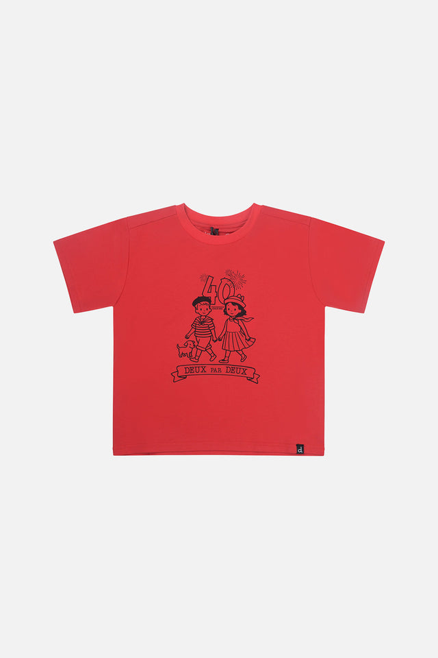 40Th Anniversary Graphic T-Shirt Poppy Red-0