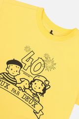 Adult 40Th Anniversary Graphic T-Shirt Honey Yellow-4