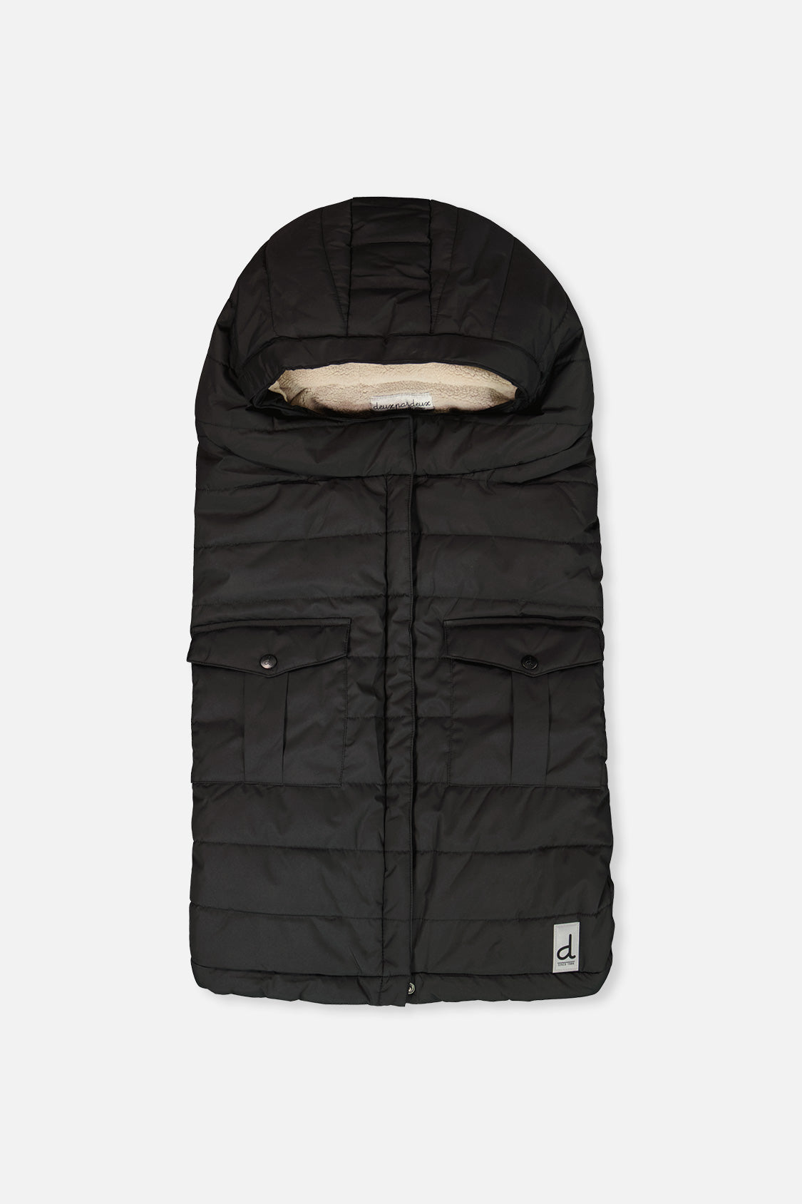 Deux par Deux Evolutive Footmuff For Car Seats And Strollers Black