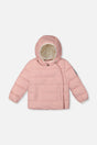 Winter Jacket Adapted For Car Seats Pale Dusty Pink-0