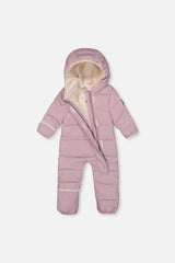 Deux par Deux Baby Cloud Lavender car seat snowsuit alternate product view