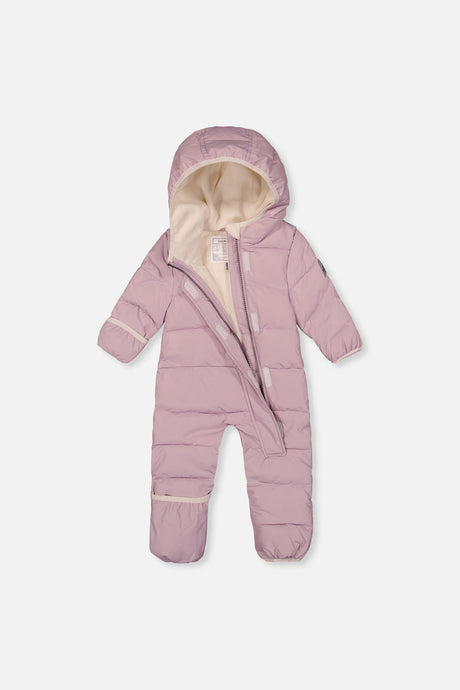 Deux par Deux Baby Cloud Lavender car seat snowsuit alternate product view