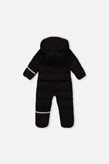 Deux par Deux Baby Cloud Black one-piece car seat snowsuit alternate product view