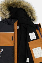Deux par Deux Two Piece Discover Snowsuit Black Brown And Blue