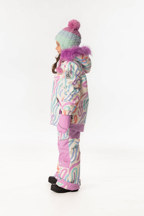 Deux par Deux Two Piece Discover Snowsuit Multicolored Line Print