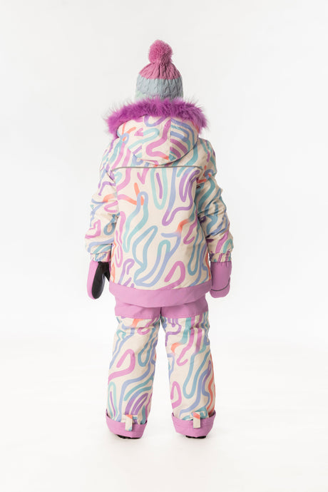 Deux par Deux Two Piece Discover Snowsuit Multicolored Line Print
