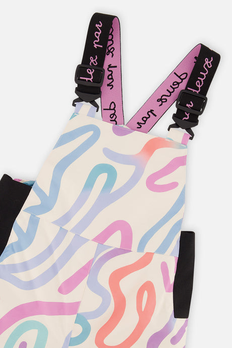 Deux par Deux Two Piece Discover Snowsuit Multicolored Line Print