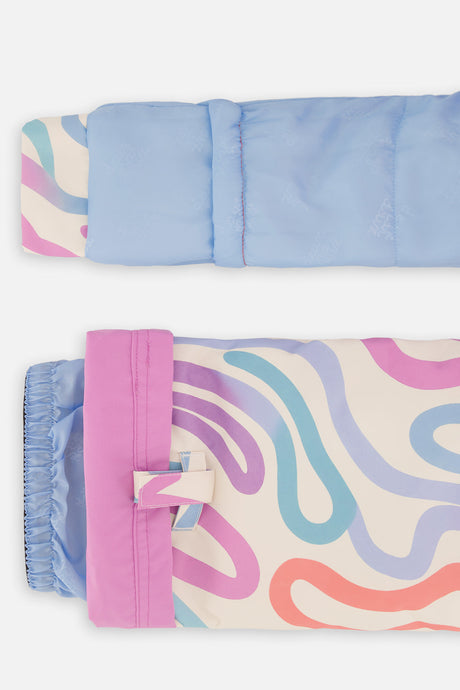 Deux par Deux Two Piece Discover Snowsuit Multicolored Line Print