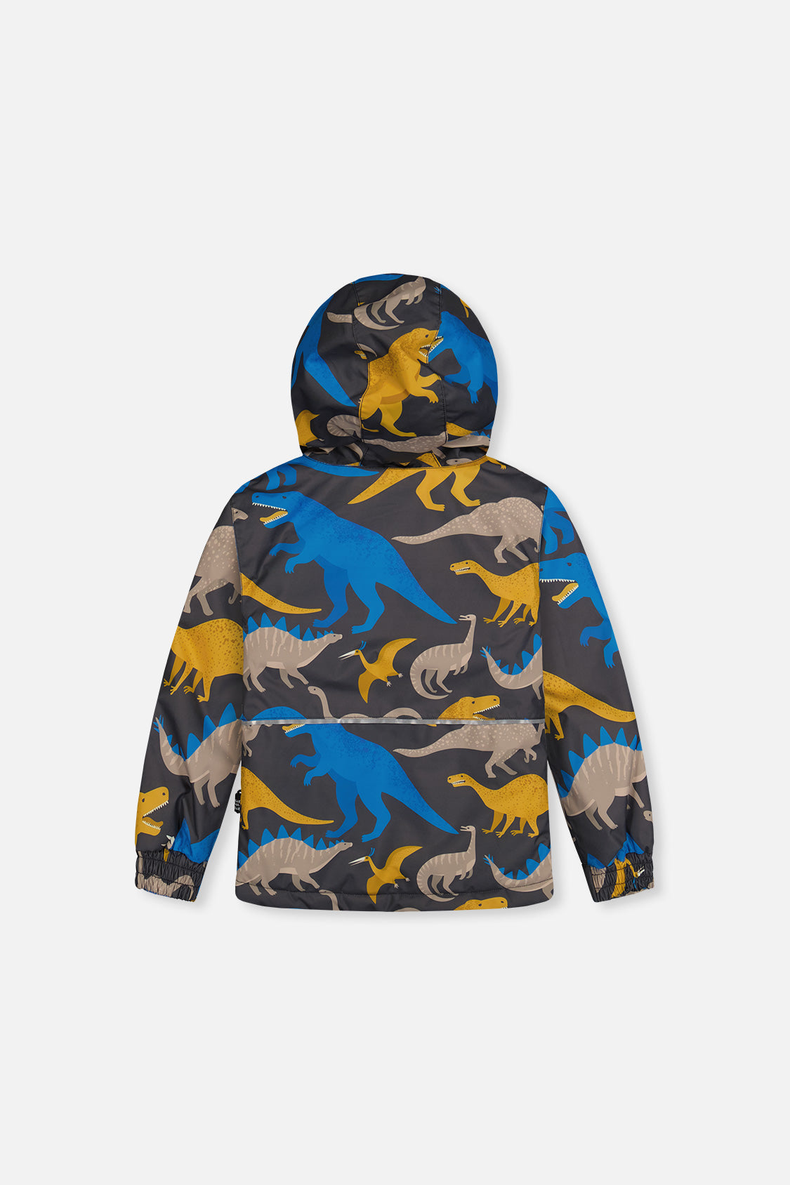 Deux par Deux lightweight two-piece dinosaur snowsuit grey blue sizes 2-14