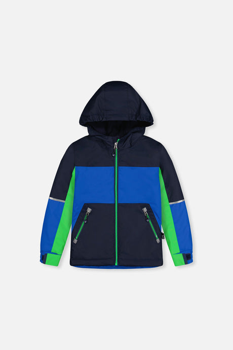Light Weight Two Piece Chill Snowsuit Royal Blue And Green-2