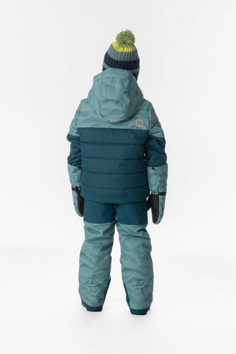 Deux par Deux Two Piece Play Snowsuit Greyish Blue And Navy With Greyish Blue Pants