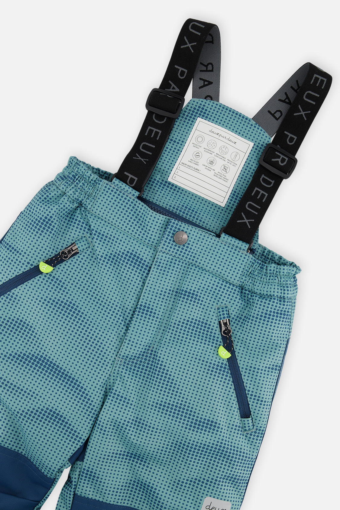 Deux par Deux Two Piece Play Snowsuit Greyish Blue And Navy With Greyish Blue Pants