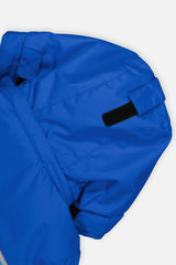 Deux par Deux boys' PLAY one-piece snowsuit in light and dark blue – additional view 4