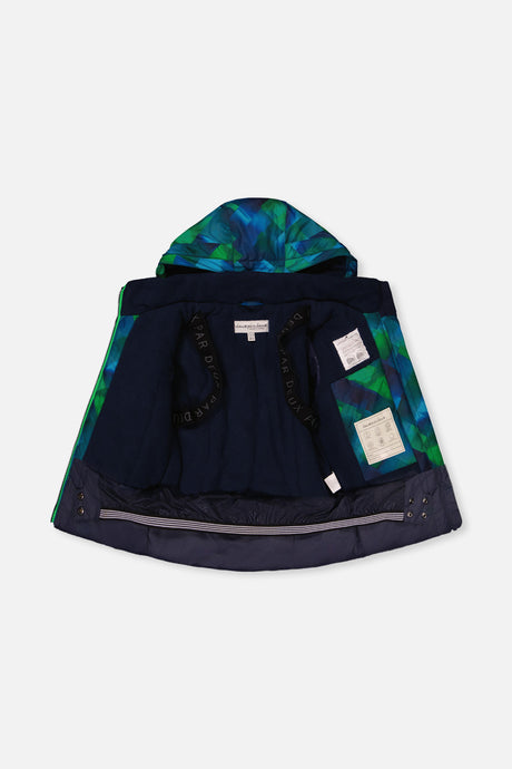 Deux par Deux Two Piece Play Snowsuit Blue And Green Checkered Print