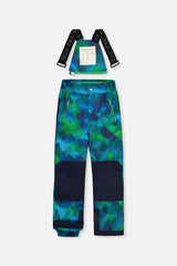 Deux par Deux Two Piece Play Snowsuit Blue And Green Checkered Print