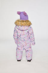 Deux par Deux infant snowsuit with removable mittens and booties