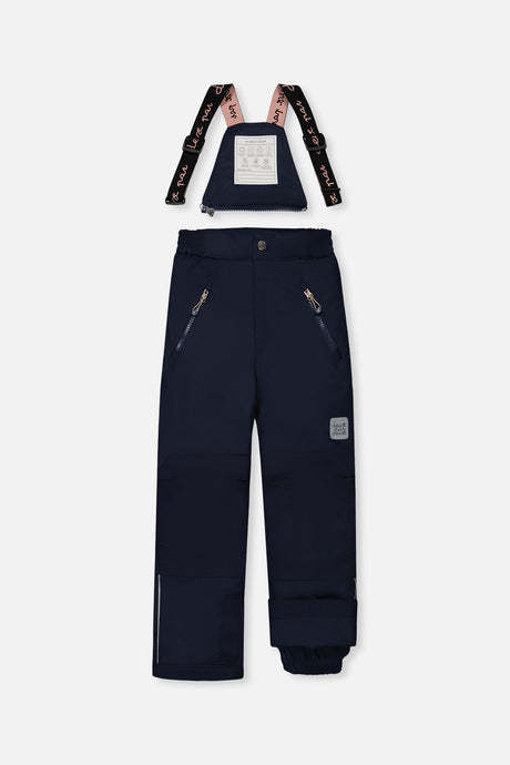 Girls PLAY floral snow suit with adjustable suspenders and extendable fit