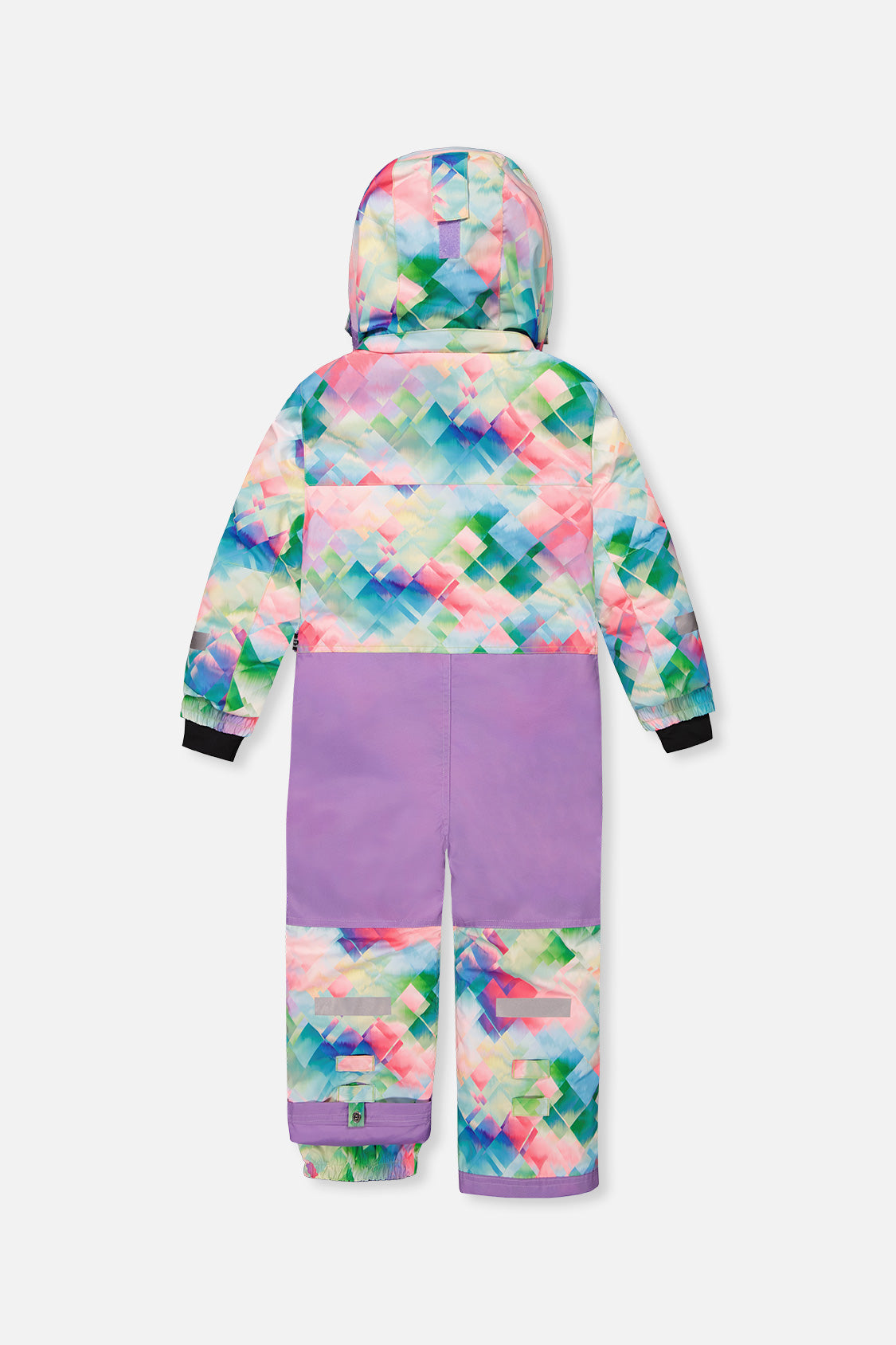 Deux par Deux multicolor diamond-print PLAY one-piece snowsuit alternate product view