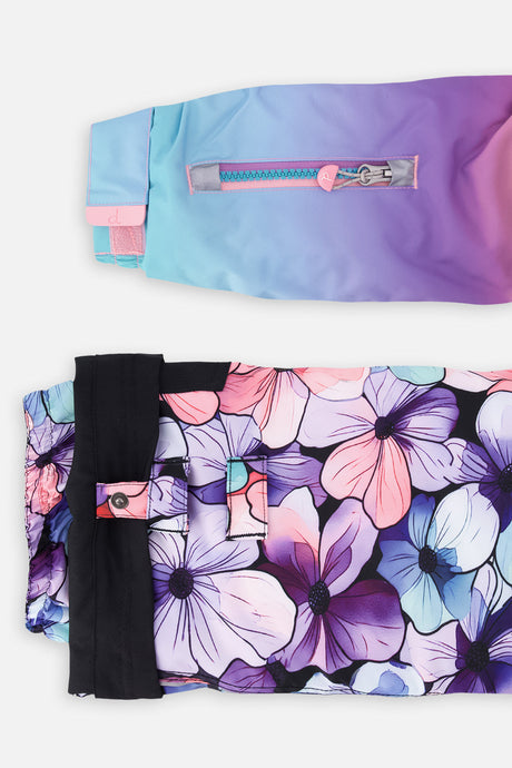 Deux par Deux Two Piece Play Snowsuit Pink To Blue Gradient