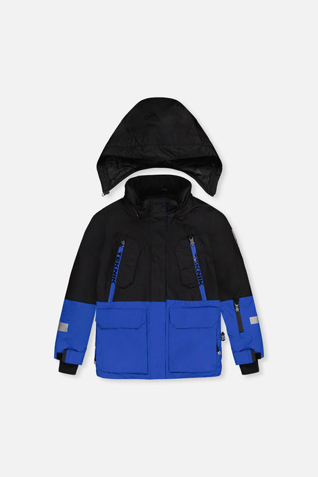 Two Piece Teknik Snowsuit Royal Blue And Red-4