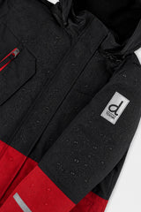 Deux par Deux kids' TEKNIK two-piece snowsuit, red jacket with black pants – additional view 12