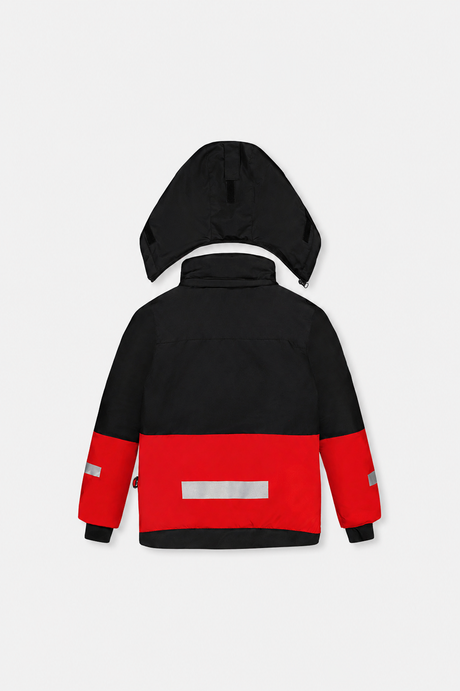 Two Piece Teknik Snowsuit Red With Black Pants-2