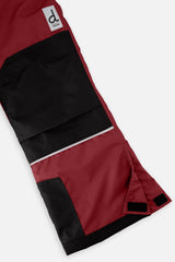 Deux par Deux TEKNIK two-piece snowsuit, black, beige and burgundy, alternate view 7