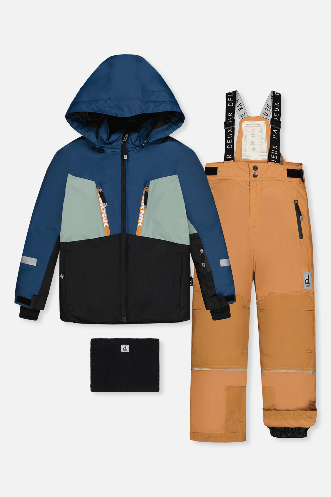 Deux par Deux TEKNIK two-piece snowsuit in Navy Blue — main product view
