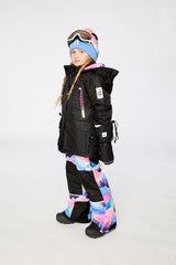 Two Piece Teknik Snowsuit Pink Print With Blue Mountains-2