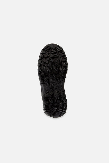 Deux par Deux girls' black quilted winter boots – treaded outsole