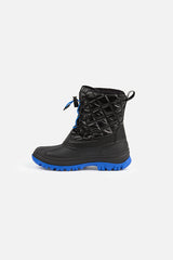 Quilted Winter Boots With Polar Fleece Lining Noir-3