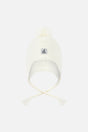 Winter Peruvian Knit Hat With Pompom Off-White-0