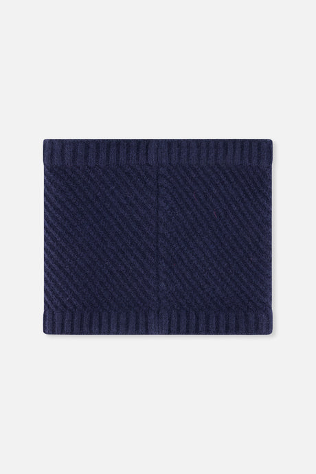 Winter Knit Neckwarmer Navy Blue-2