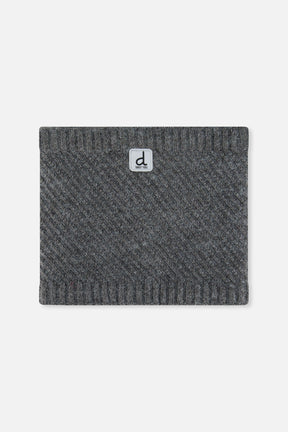 Winter Knit Neckwarmer Cool Dark Grey-0
