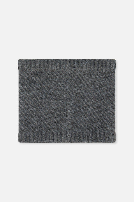 Winter Knit Neckwarmer Cool Dark Grey-2