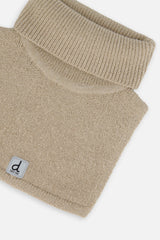 Baby Knit Turtle Neckwarmer Light Taupe-3