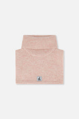 Baby Knit Turtle Neckwarmer Pale Dusty Pink-0