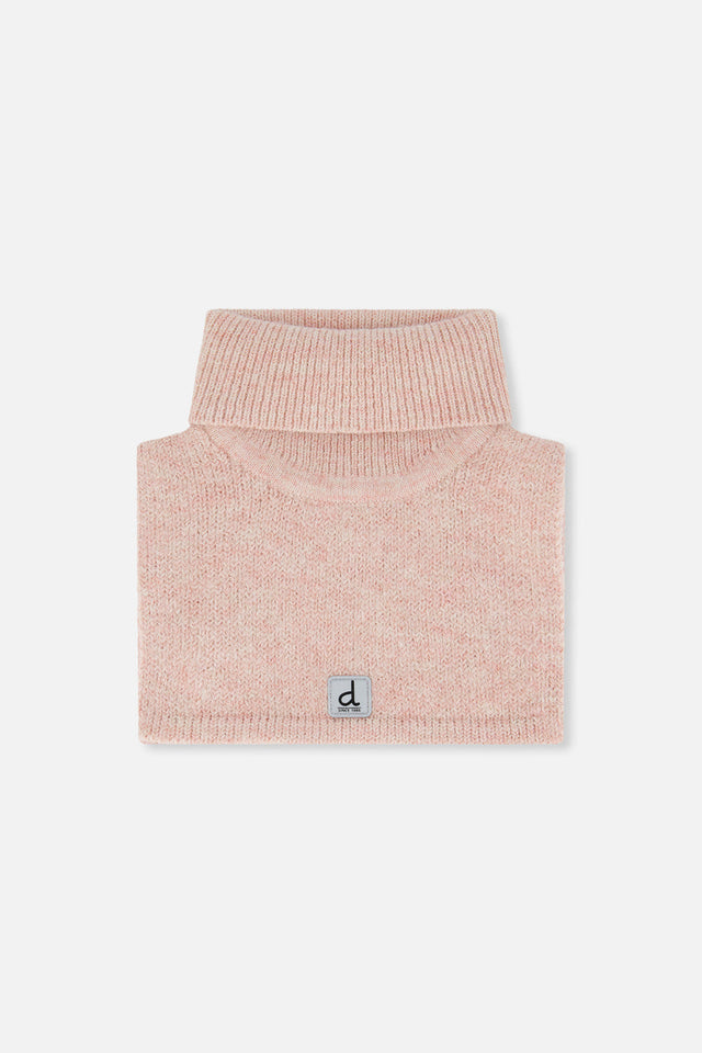 Baby Knit Turtle Neckwarmer Pale Dusty Pink-0