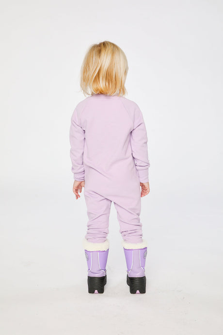 Baby One Piece Thermal Underwear Lavender-3