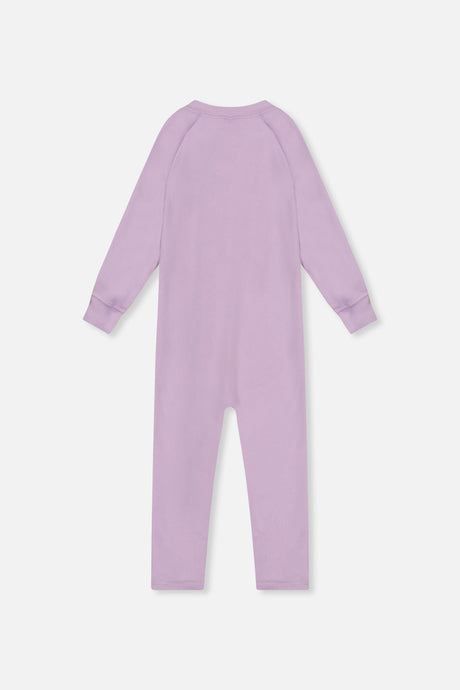 Baby One Piece Thermal Underwear Lavender-4