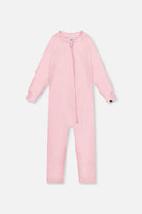 Baby One Piece Thermal Underwear Pale Pink-0