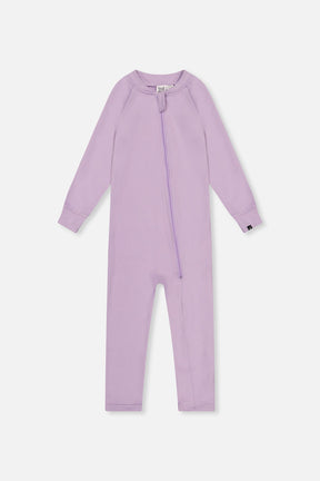 One Piece Thermal Underwear Lavender-0