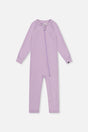 One Piece Thermal Underwear Lavender-0